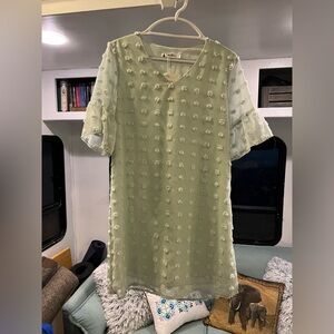 NWTs!!! Elegant Baby Blue Dress by FreeStyle (size: small)